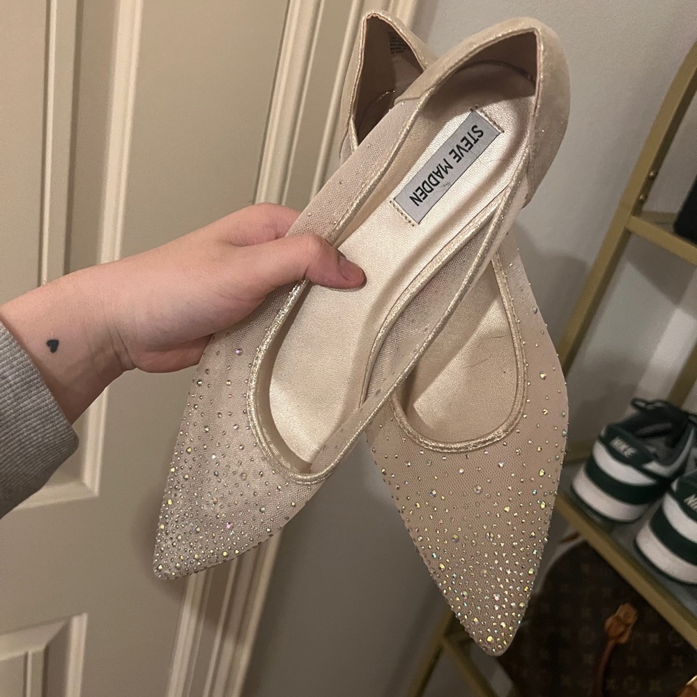 Steve Madden Veloche Flats Bedazzled